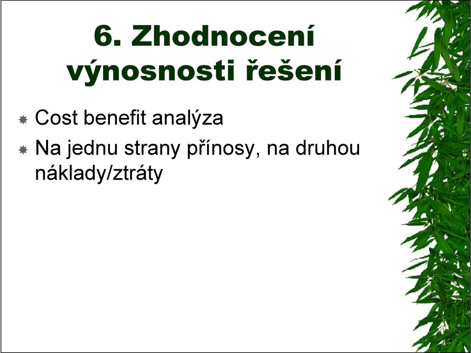 analýza Na jednu strany