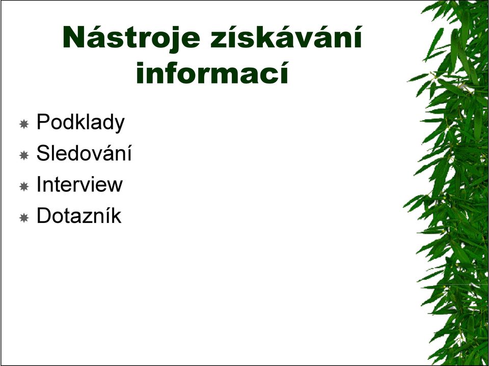 informací