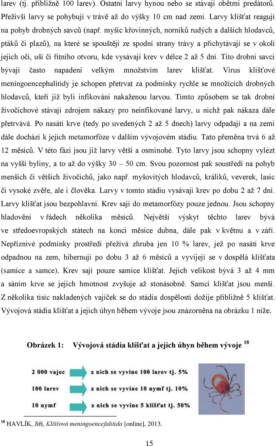 myšic křovinných, norníků rudých a dalších hlodavců, ptáků či plazů), na které se spouštějí ze spodní strany trávy a přichytávají se v okolí jejich očí, uší či řitního otvoru, kde vysávají krev v