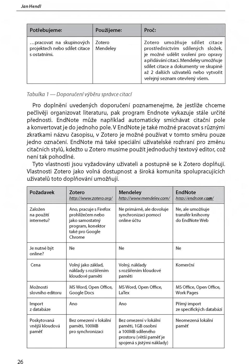 Mendeley umožňuje sdílet citace a dokumenty ve skupině až 2 dalších uživatelů nebo vytvořit veřejný seznam otevřený všem.