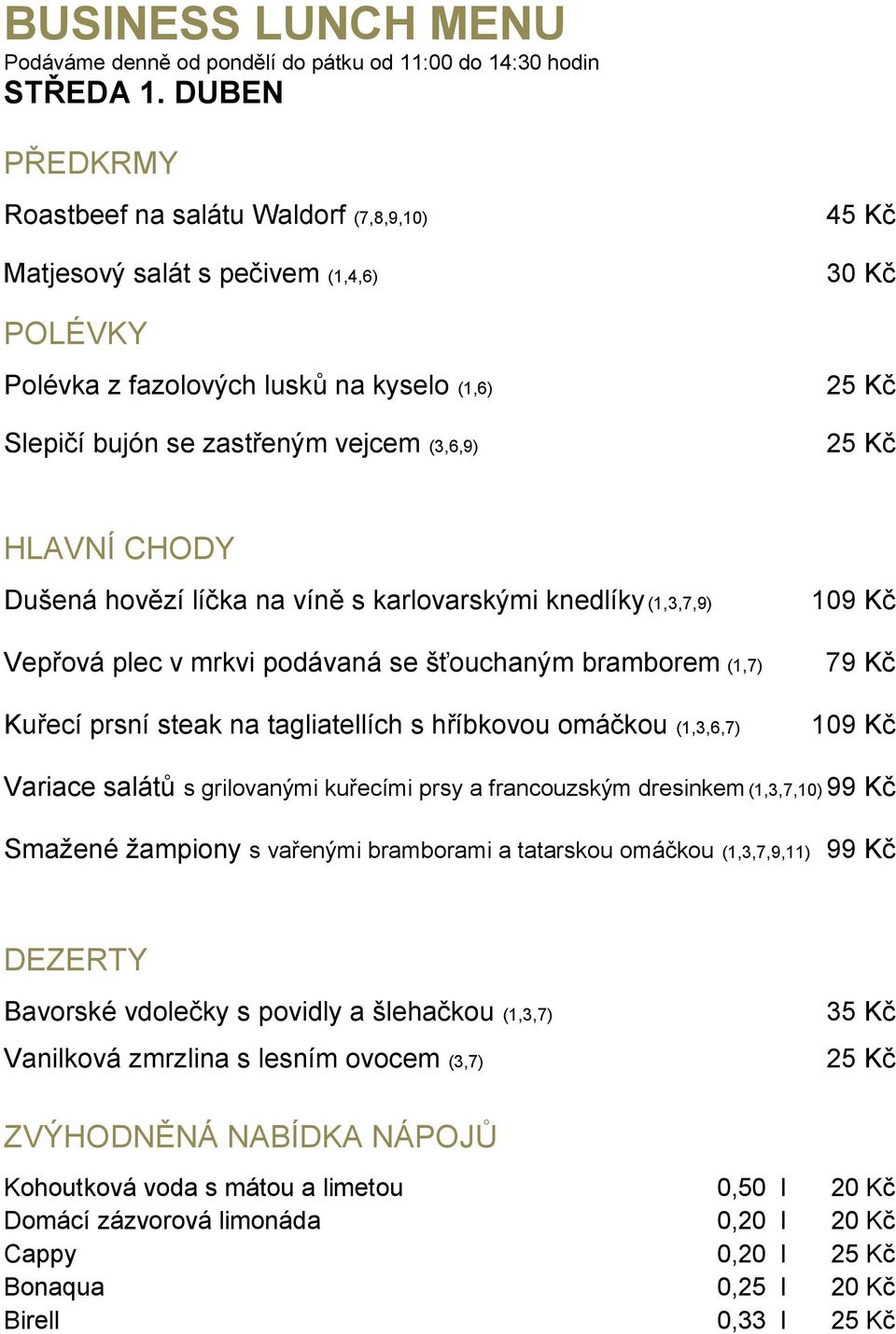 podávaná se šťouchaným bramborem (1,7) Kuřecí prsní steak na