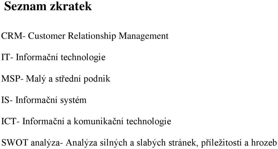 Informační systém ICT- Informační a komunikační technologie