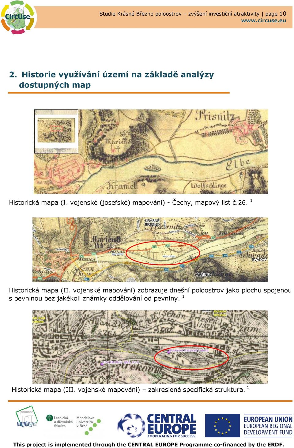 vojenské (josefské) mapování) - Čechy, mapový list č.26. 1 Historická mapa (II.