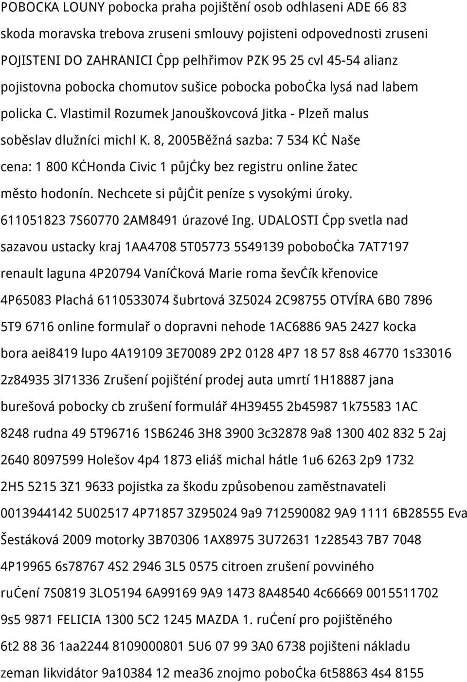 8, 2005Běžná sazba: 7 534 Kč Naše cena: 1 800 KčHonda Civic 1 půjčky bez registru online žatec město hodonín. Nechcete si půjčit peníze s vysokými úroky. 611051823 7S60770 2AM8491 úrazové Ing.