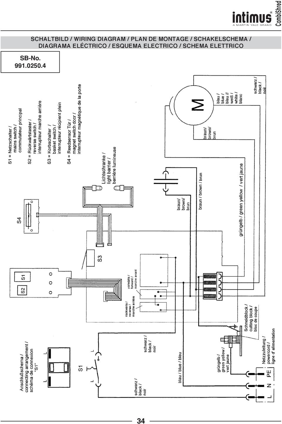 DIAGRAMA ELÉCTRICO / ESQUEMA