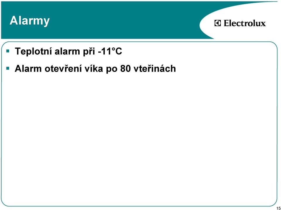 Alarm otevření