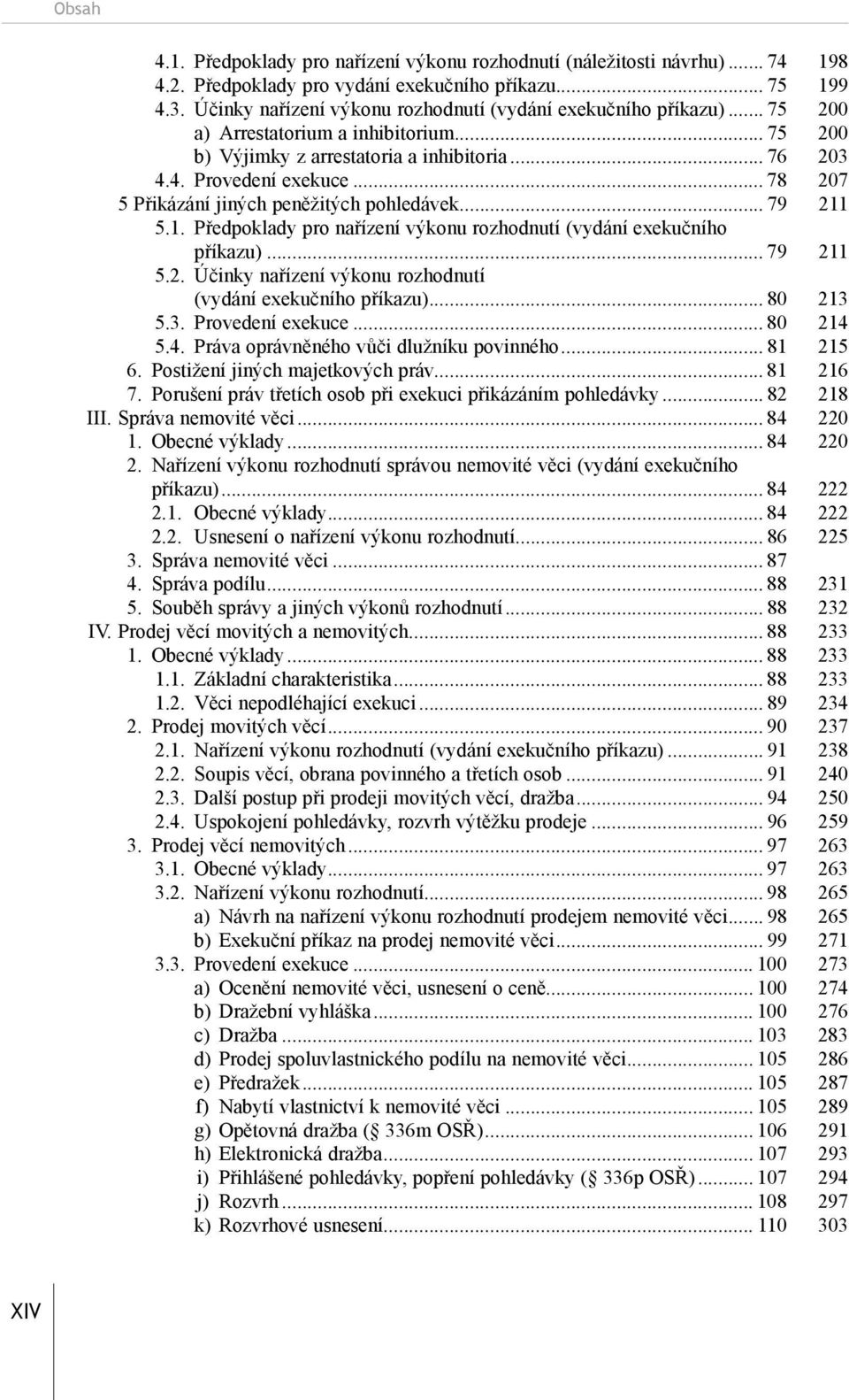 .. 78 207 5 Přikázání jiných peněžitých pohledávek... 79 211 5.1. Předpoklady pro nařízení výkonu rozhodnutí (vydání exekučního příkazu)... 79 211 5.2. Účinky nařízení výkonu rozhodnutí (vydání exekučního příkazu).