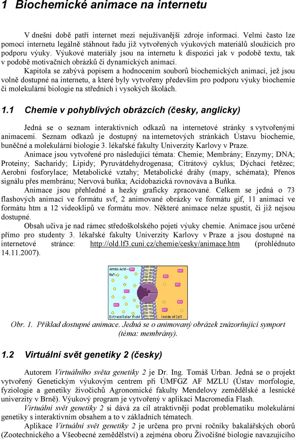 Výukové materiály jsou na internetu k dispozici jak v podobě textu, tak v podobě motivačních obrázků či dynamických animací.