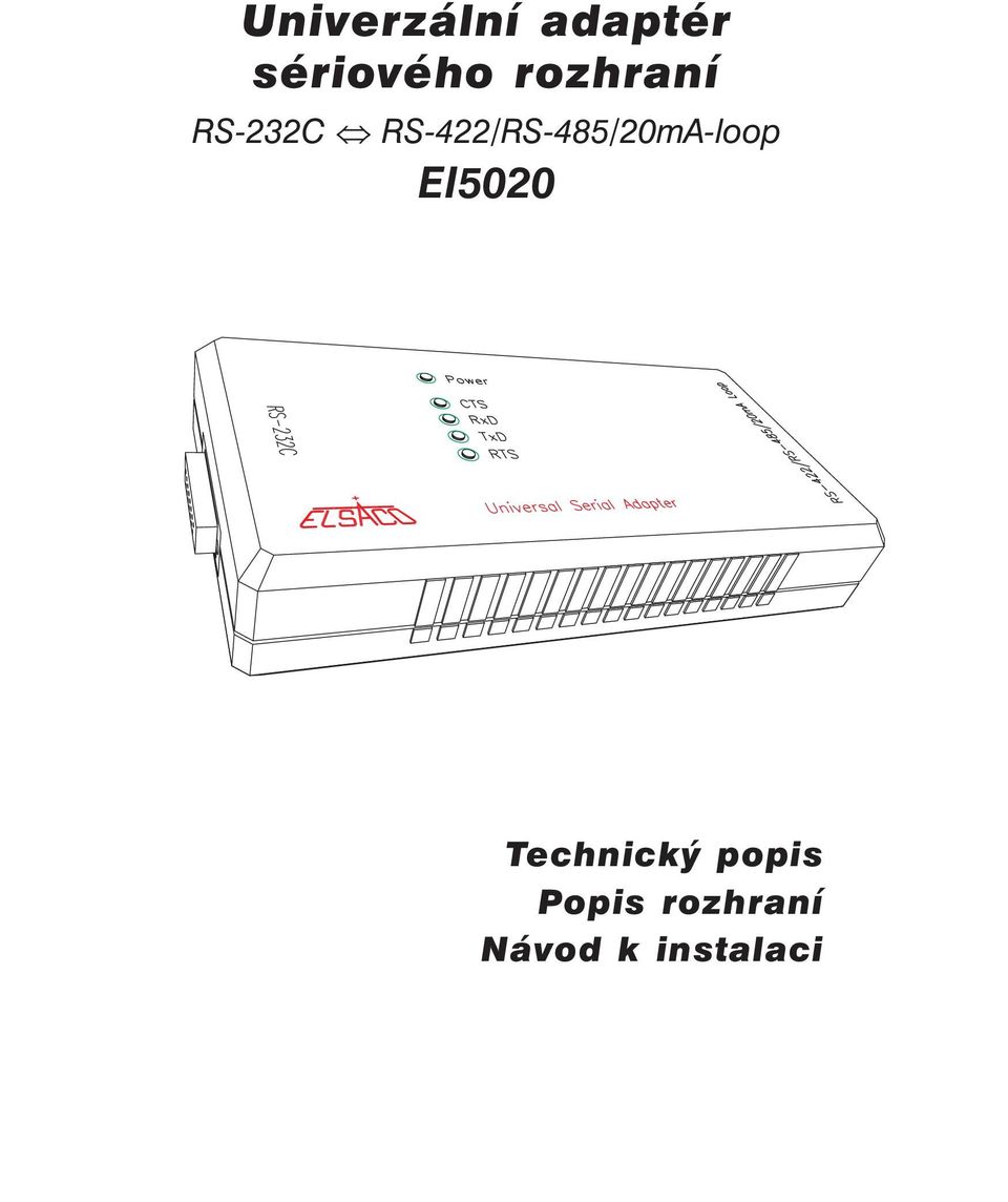 RS-422/RS-485/20mA-loop EI5020