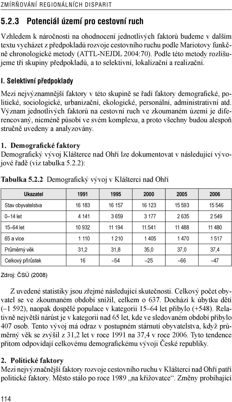 chronologické metody (ATTL-NEJDL 2004:70). Podle této metody rozlišujeme tři skupiny předpokladů, a to selektivní, lokalizační a realizační. I.