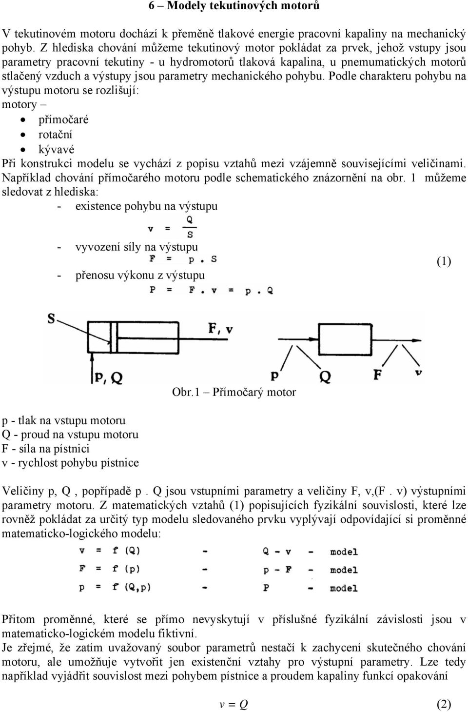 parametry mechanického pohybu.