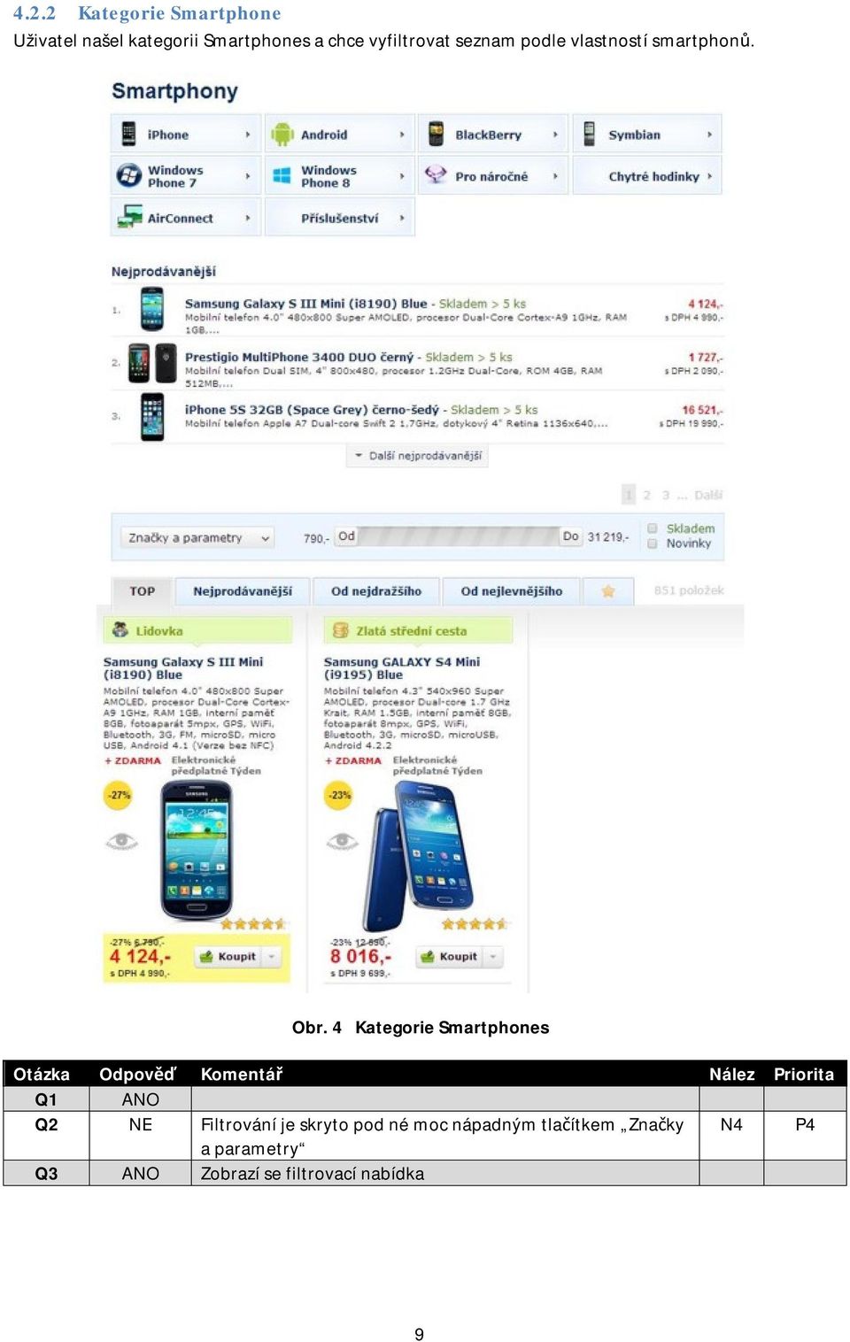 4 Kategorie Smartphones Q2 NE Filtrování je skryto pod né moc