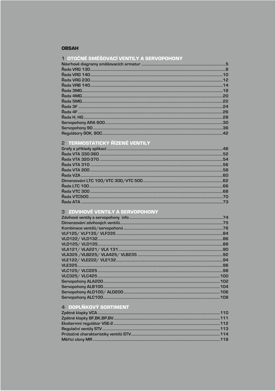 ..54 Řada VT 3...56 Řada VT 00...58 Řada VZ...60 Dimenzování LTC 0/VTC 300/VTC 500...6 Řada LTC 0...66 Řada VTC 300...68 Řada VTC500...70 Řada T.