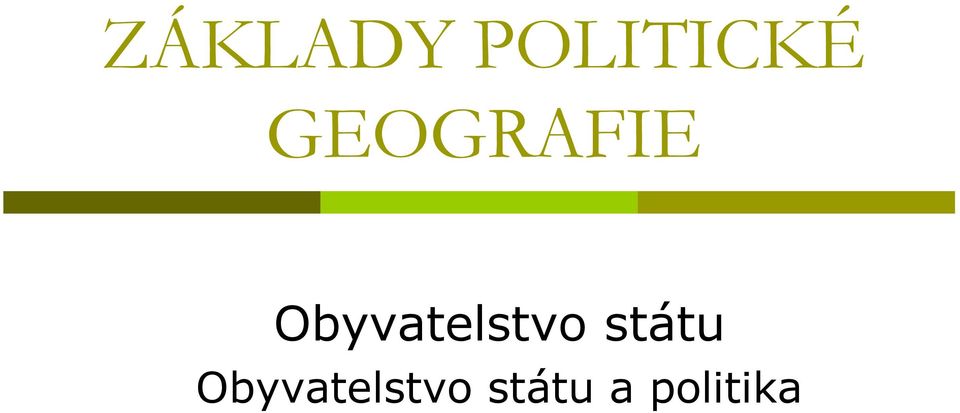 Obyvatelstvo státu