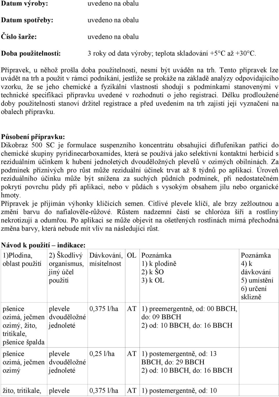 Tento přípravek lze uvádět na trh a použít v rámci podnikání, jestliže se prokáže na základě analýzy odpovídajícího vzorku, že se jeho chemické a fyzikální vlastnosti shodují s podmínkami stanovenými