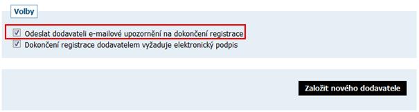 Obrázek 14: E-mail výzva k dokončení registrace Hned při předregistraci pomocí zaškrtávacího políčka v registračním formuláři (viz obrázek 15).