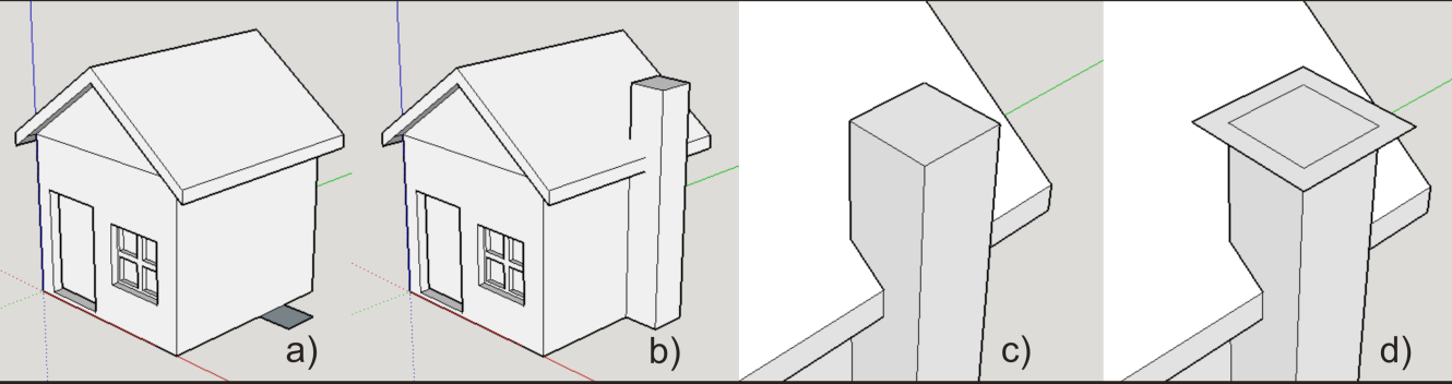 3D modelování a orientace v 3D prostoru 17 Domek V programu SketchUp vytvořte 3D model rodinného domku.