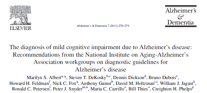 Proportion Remaining Nondemented Zhoršování kognice 10/17/2012 2) Mírná kognitivní porucha při AN Amnestická mírná kognitivní porucha dle Petersona Klinicky signifikantní porucha paměti (a event.