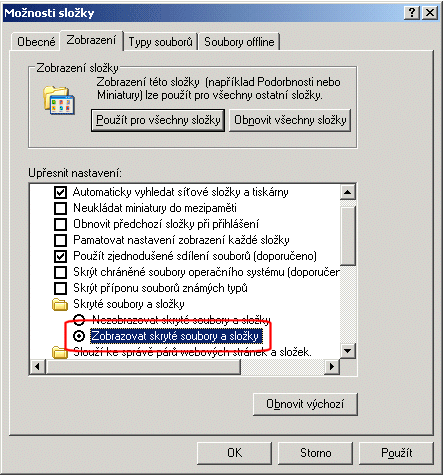 1. Spusťte program Průzkumník Windows. 2. Z menu Zobrazení > Možnosti, resp. ve Windows 7 Uspořádat > Možnosti složky a hledání resp. W8 karta Zobrazení. 3.