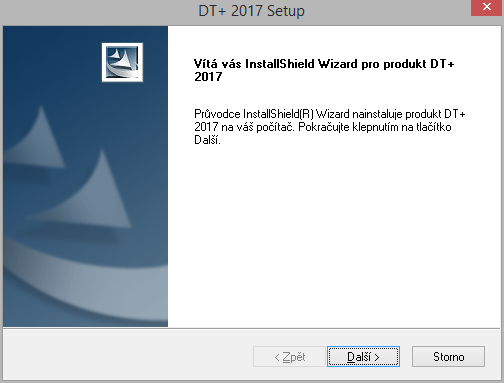 Instalace DT+ 1. Před instalací je vhodné vypnout všechny rezidentní štíty (antivirové programy, osobní firewall apod.) 2.