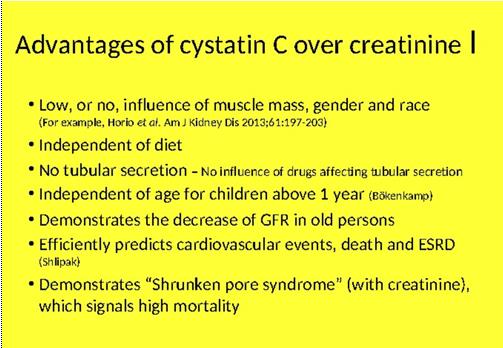 Kreatinin nebo cystatin C pro výpočet
