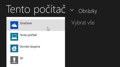 10.1.2 Přesunutí souborů na OneDrive pomocí aplikace OneDrive Při přesouvání se soubory vymažou z počítače a přidají se na OneDrive. 1.