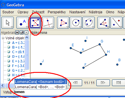 Mnohoúhelník je část roviny, ohraničená uzavřenou lomenou čarou, přičemž žádné dvě úsečky lomené čáry se neprotínají. (Geometrie, Slouka, Jan 1993 s.