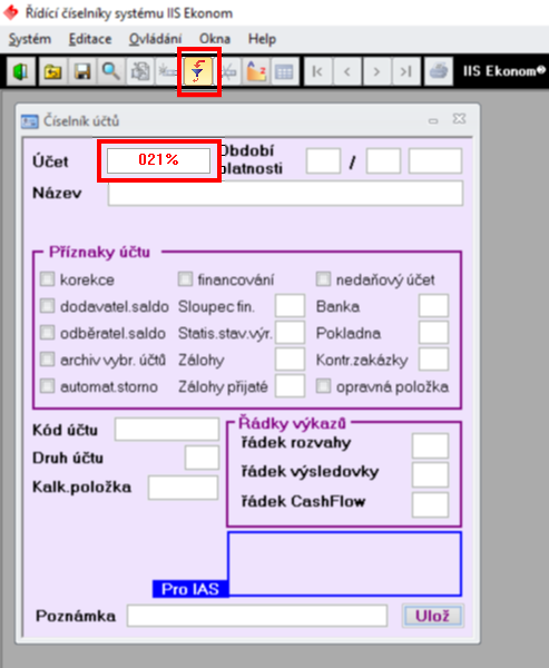 5.2 Vyhledání ve formulářích Pro rychlé zobrazení požadovaných záznamů se používá klávesa F7 - Filtr.