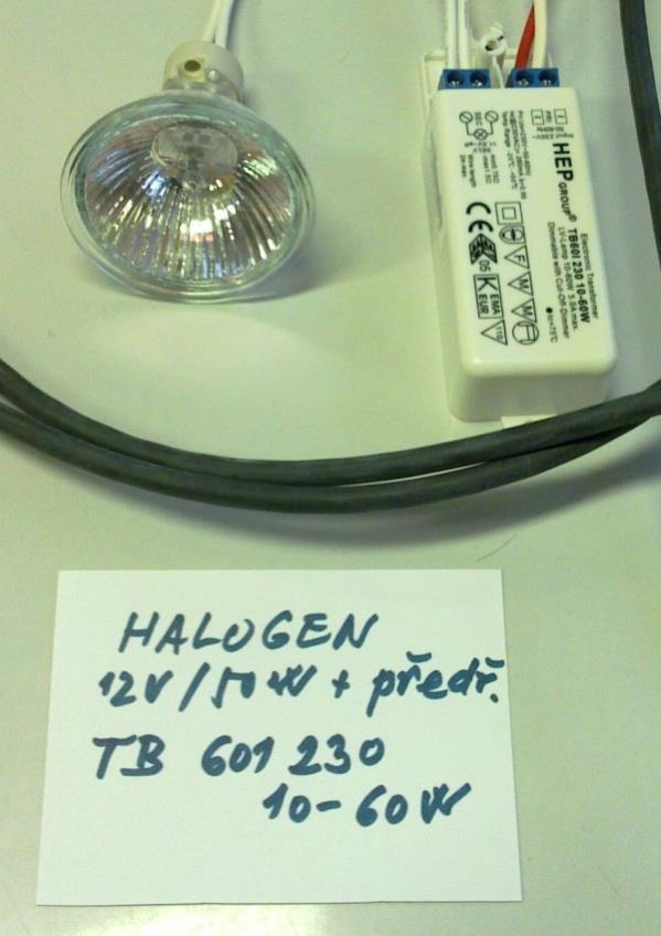 Zapnutí halogenové žárovky 12V/50 W s elektronickým transformátorem