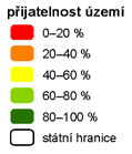 V úvahu bylo bráno osm parametrů území (biotopy, nadmořská výška, členitost terénu, rozloha souvislých teritorií, doprava, sídla, bezlesí, ploty) a habitatové preference byly stanoveny metodou