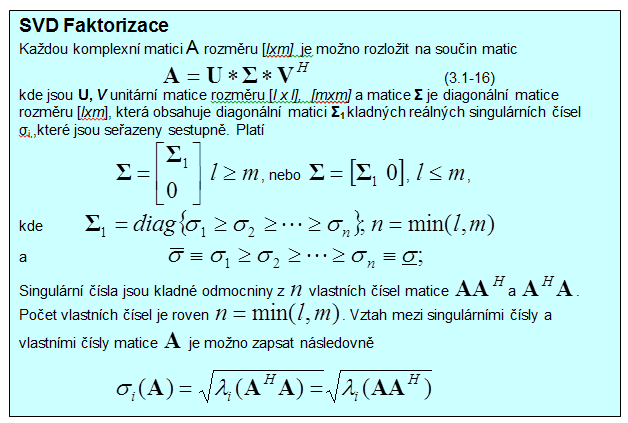 SVD faktorizace ARI, Úvod