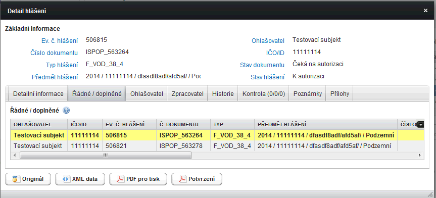 List č. 5 pro tisk - stáhnout XML přílohu s daty pro List č.