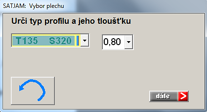 5. Zvolení druhu oceli-s 250, S 280, S 320, S 350 6. Kritérium průhybu-používá se standartně na l/200 7.