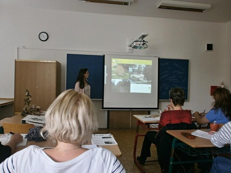 Seminář o přírodních zahradách v naší škole Dne 29. 9. 2015 proběhl na naší škole seminář s názvem Přírodní zahrady.