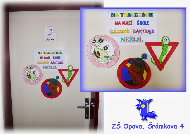 Aktivita č. 2 : Úspěšný boj s bakteriemi Vysvětlíme dětem, že okolo toalet je množství bacilů, a proto je důležité udržovat tady čisto.