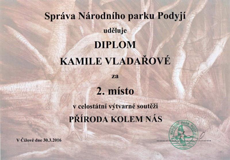 2. místo Kamila