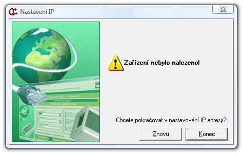 Quido ETH 3/0 7) Pokud se podařilo parametry nastavit, zobrazí se okno z obr.