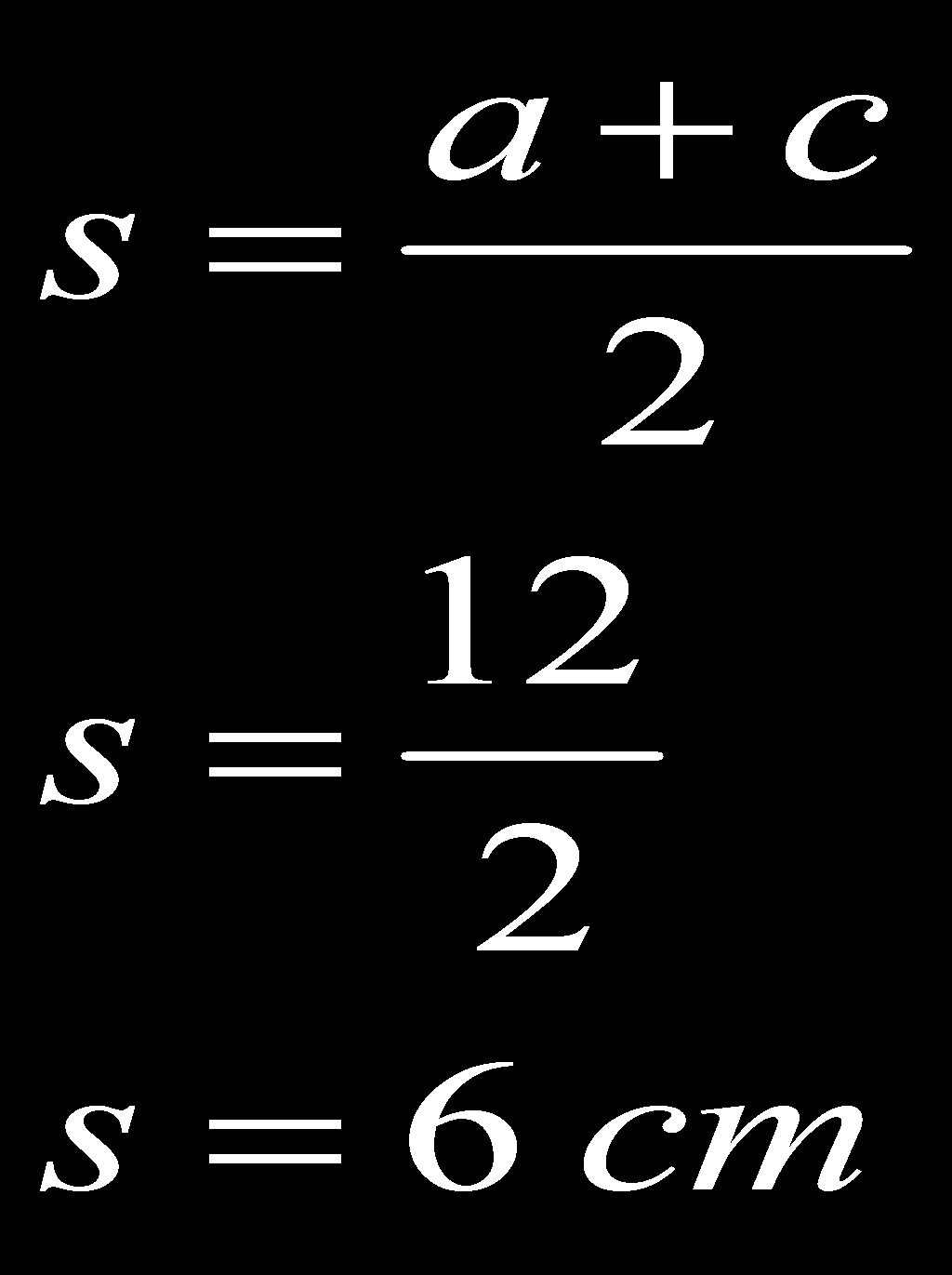 Lichoběžník má obsah 204 cm 2 a výšku 34 cm.