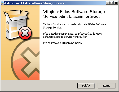 10 Fides Software Storage Client manuál správce Obr. 14: Dokončení instalace Informace o úspěšném dokončení instalace programu. 2.