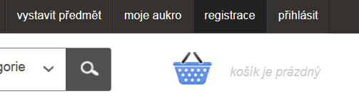 na tlačítko registrace. Obr.