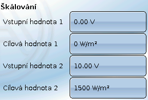 Parametrizování vstupů Typ senzoru a měřená veličina Po zvolení požadovaného vstupu musíte určit typ senzoru.