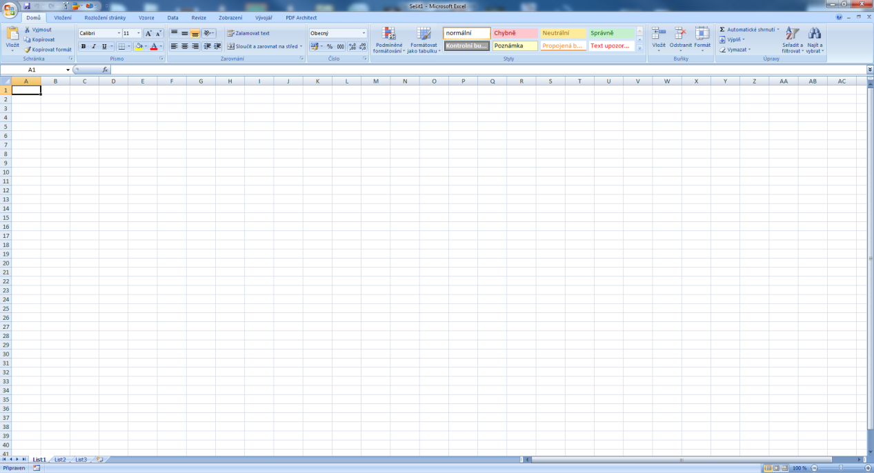 Pokročilé použití MS Excel při tvorbě elektronických výukových materiálů 8 3 Práce se sešity a listy, úprava a formátování buněk 3.