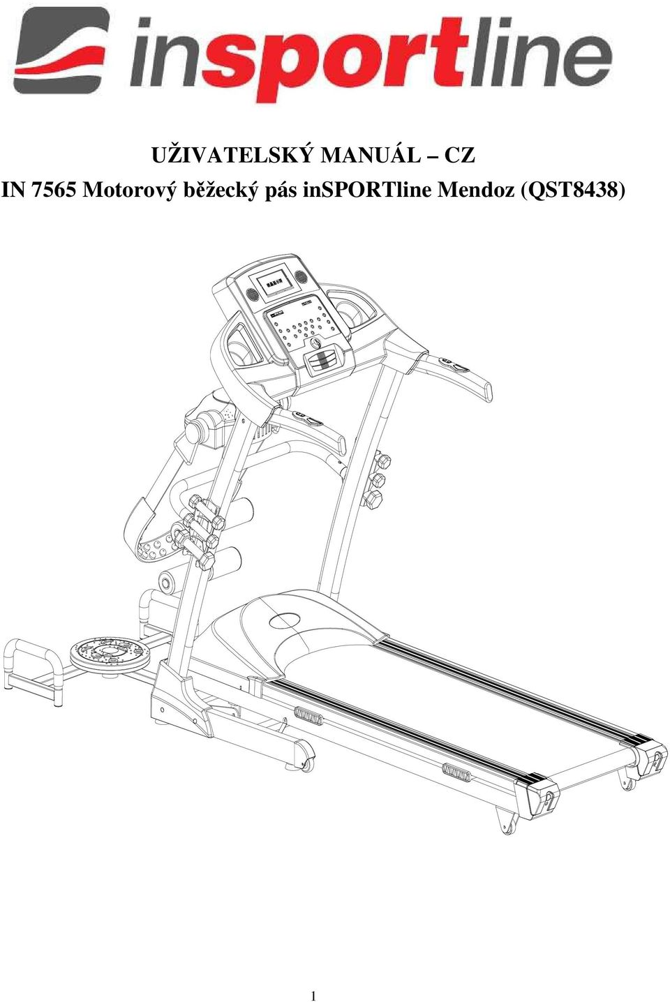 UŽIVATELSKÝ MANUÁL CZ IN 7565 Motorový běžecký pás insportline Mendoz  (QST8438) - PDF Stažení zdarma