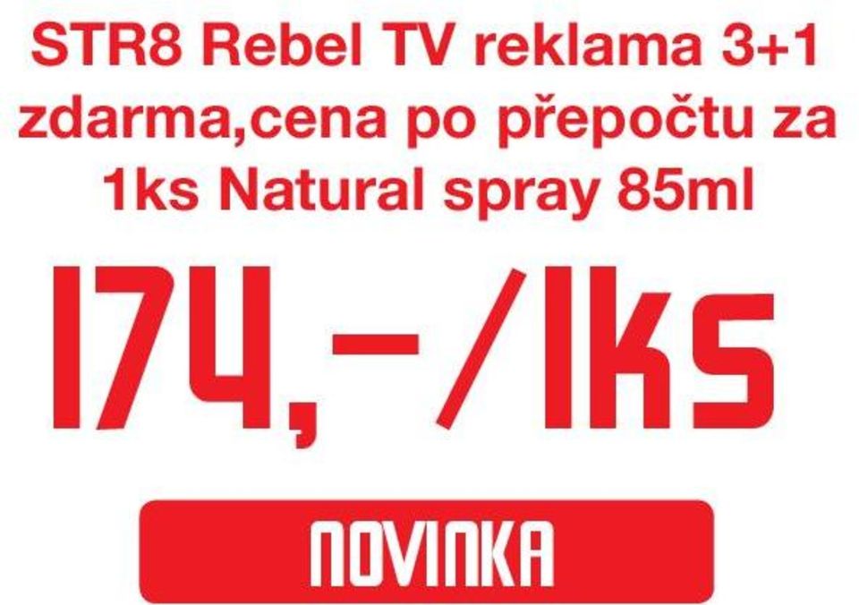 přepočtu za 1ks Natural
