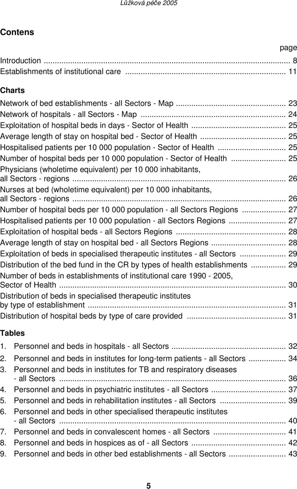 .. 25 Number of hospital beds per 10 000 population - Sector of Health... 25 Physicians (wholetime equivalent) per 10 000 inhabitants, all Sectors - regions.