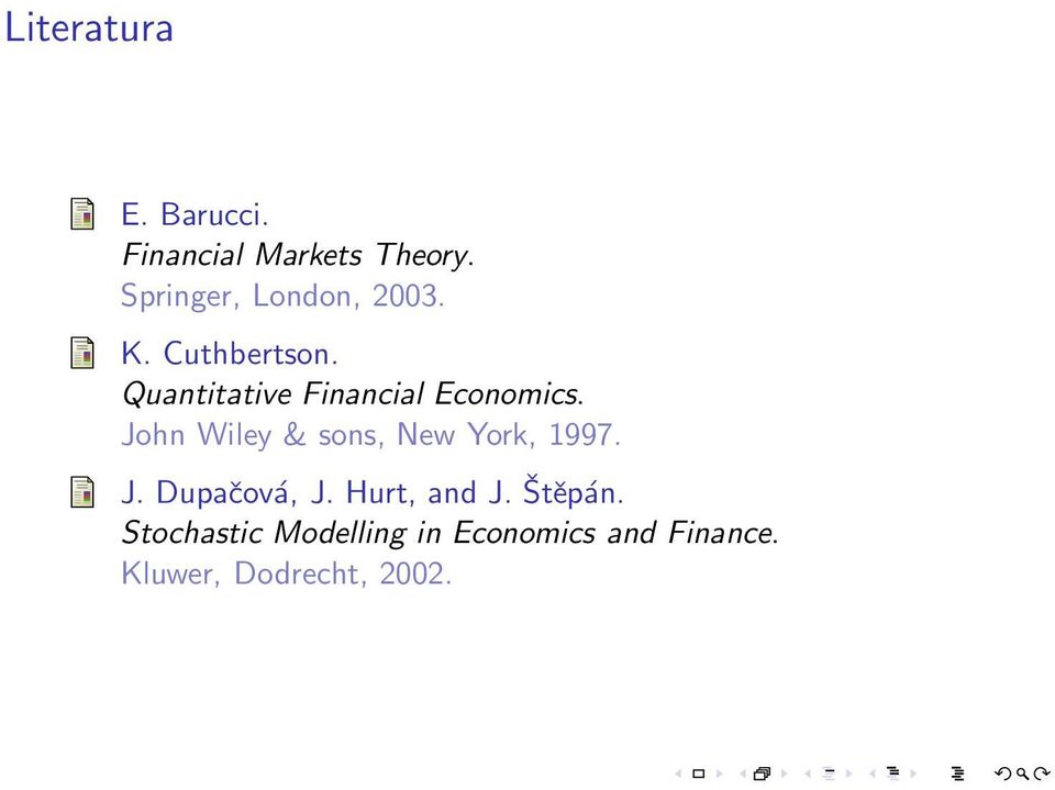 Quantitative Financial Economics.
