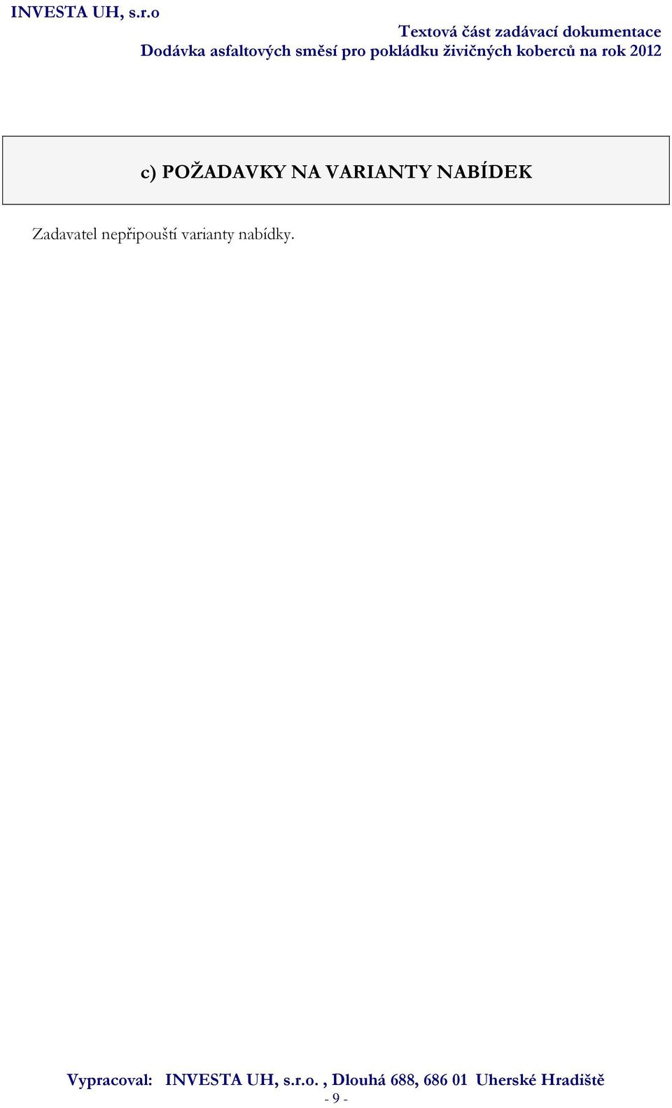 Zadavatel