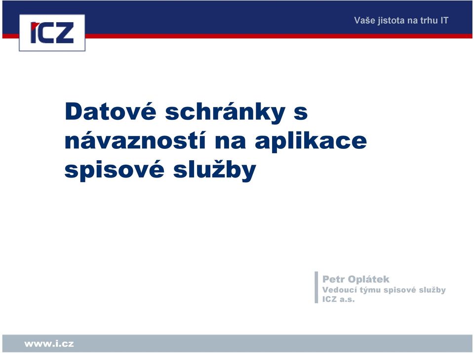 spisové služby Petr