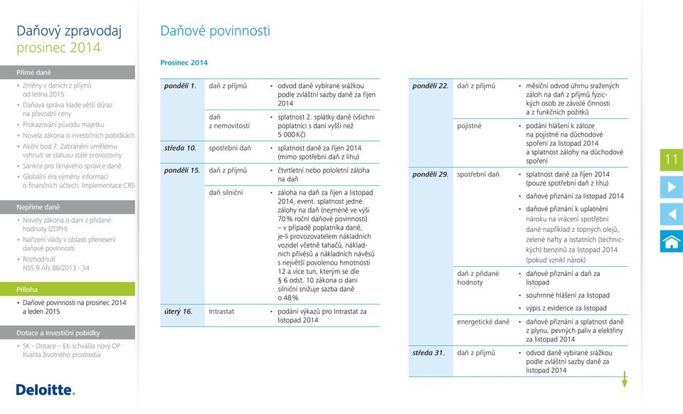 daň z příjmů čtvrtletní nebo pololetní záloha na daň daň silniční záloha na daň za říjen a listopad 2014, event.