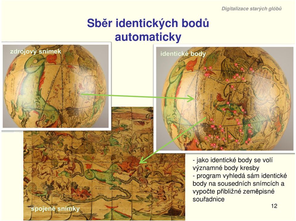 program vyhledá sám identické body na